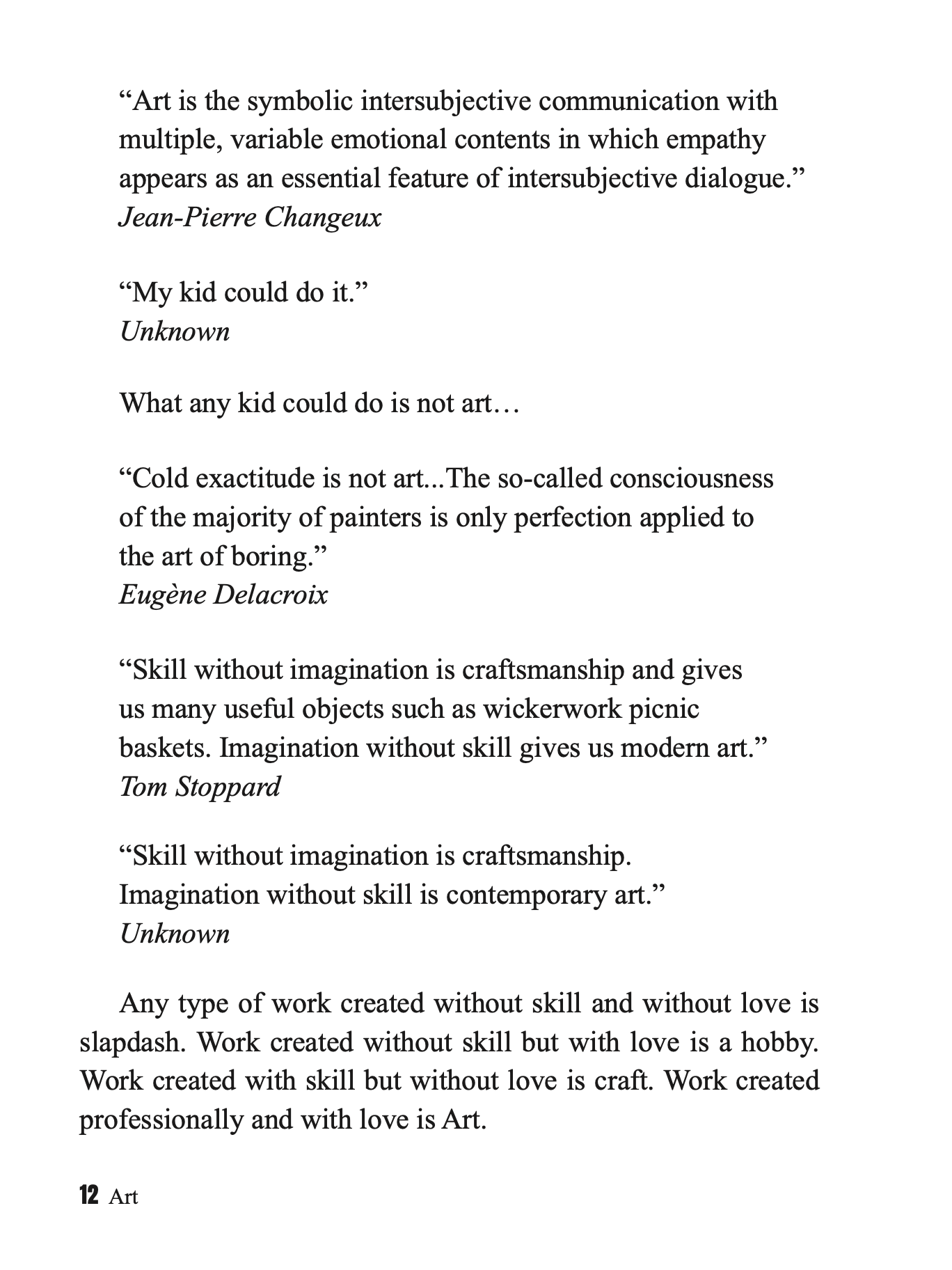 The Art Collector's Manifesto