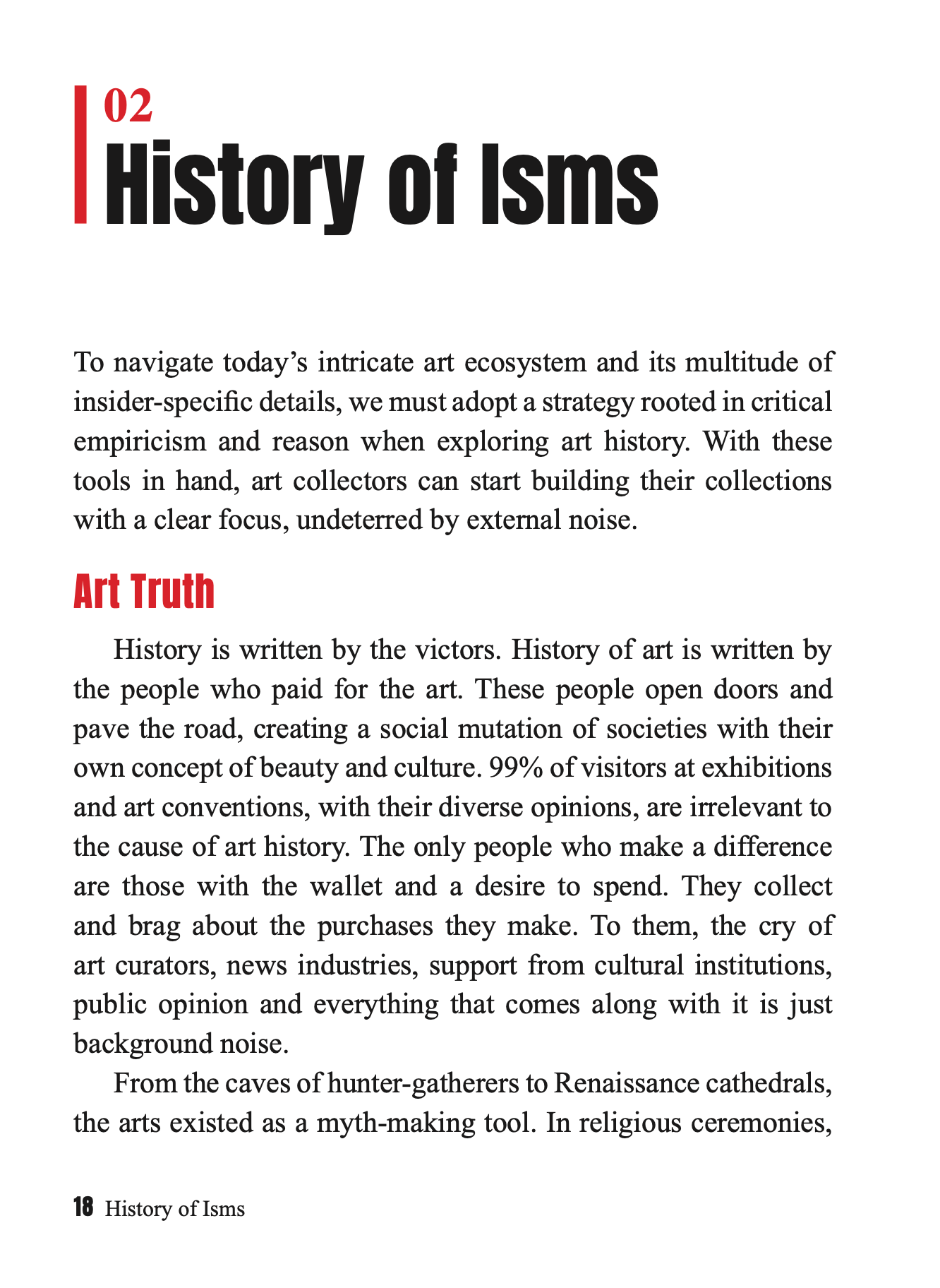 The Art Collector's Manifesto